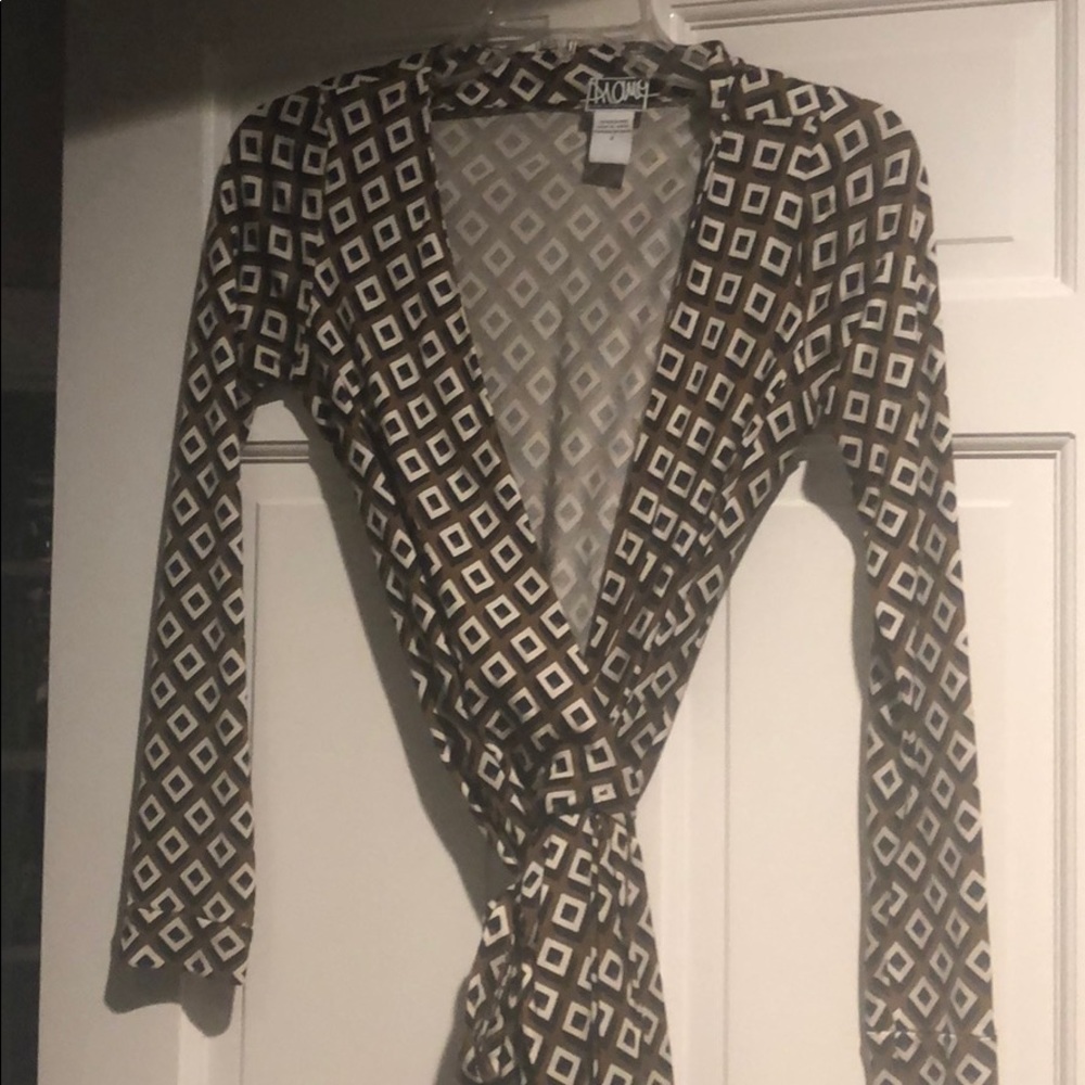 DVF wrap dress size 2